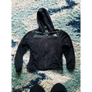 Womens S Black North Face Zip Up Fleece Jacket